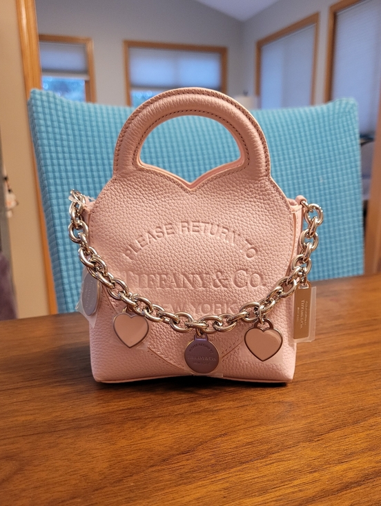 Tiffany & Co. Handbags - Tiffany & Co. Pink Heart Mini Bag With Charms